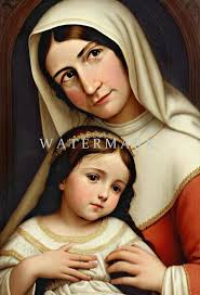 Painting of St. Anne and Child Mary