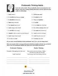 Cognitive worksheets for adults pdf : Problematic Thinking Habits Therapy Worksheets Cognitive Behavioral Therapy Emdr Therapy