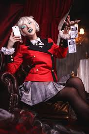 Kirari Momobami Kakegurui Aza Miyuko Cosplayer Facebook I painted them with himi miya gouache on fabriano wc paper :blush: kirari momobami kakegurui aza