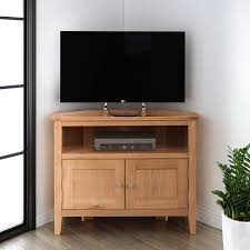 Check spelling or type a new query. Hereford Oak 2 Door Corner Tv Stand Unit Hallowood