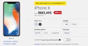 Digi postpaid plan with smartphone iphone x. Apple Iphone X Preorder Starts Today From All Major Telcos Lowyat Net