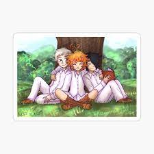 Thepromisedneverland well i shipp norman x emma in the anime buuuut in the manga ray x emma so i like them uwu well plis if. The Promised Neverland Norman Emma And Ray Poster By Kasiona Redbubble