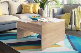 Home bi lift top coffee table with hidden storage compartment and bottom open shelf, modern versatile lift up coffee dining table for living room, sofa tea table for reception room (41, black) 3.8 out of 5 stars. Castell Oak And Matt White Lift Up Storage Coffee Table Casz11