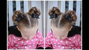 P Minnie Mouse Buns Br P Hair Bun Tutorial Toddler Hair Bun Hairstyles