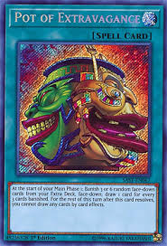 How many cards can you have in your yugioh deck jeremy enjoys a duel between working as a chemical analyst and campus manager. Pot Of Extravagance Yu Gi Oh Review Pojo Com