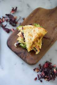 Hibiscus Flower Quesadillas Feasting At Home Recipe Delicious Food Quesadilla