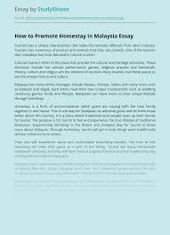 In some respect, the traditional malay wedding ceremony bears similarity to the indian wedding ceremony. How To Promote Homestay In Malaysia Free Essay Example