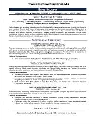 chief marketing officer resume sample