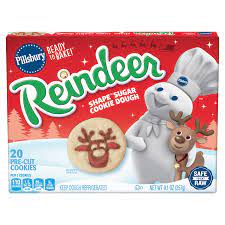 Product title pillsbury ready to bake peanut butter cookies, 12 ct, 16 oz av. Pillsbury Ready To Bake Cookies Reindeer 20 Ct Cookie Dough Meijer Grocery Pharmacy Home More