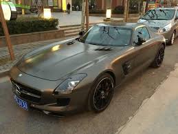 Seriously A Mercedes Sls Amg With Matte Brown Color Mercedes Sls Sls Mercedes