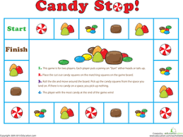 Get ready for the olympic games with our olympic games activities and games. Candy Stop Game Worksheet Education Com