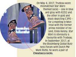 Justin trudeau wore duck socks during a panel discussion on thursday at the world economic forum in davos, switzerland. Justin Trudeau S Socks Appeal The Economic Times