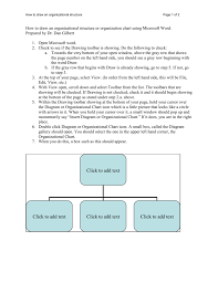 how to draw an organizational structure or organization