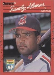 1990 Donruss Sandy Alomar Jr. Rated Rookie Card #30 Padres