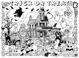Packing the punch of pinatas without the mess and tears, these spellbinding little hats spill goodies when the tags are pulled. Halloween Haunted House Trick Or Treat Halloween Adult Coloring Pages