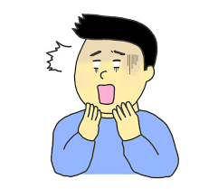 ショックを受ける男性のイラスト - イラストの里