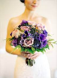 My love story with wedding flowers started in college when i took a basic floral design class then found myself volunteering at the campus flower shop. Canada Wedding From Jose Villa Photography Purple Wedding Theme Lavender Bridal Bouquet Berry Bouquet