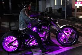 Black And Purple Motorcycle Club Motorcycle With Purple Glow Purple Motorcycle Motorcycle Paint Jobs Purple Bike