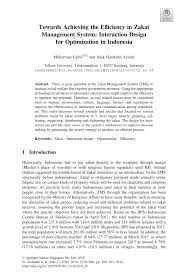 Semakan borang permohonan dana raya terengganu 2021 dana ttb terengganu secara online, semakan idana untuk anda rakyat terengganu. Pdf Towards Achieving The Efficiency In Zakat Management System Interaction Design For Optimization In Indonesia