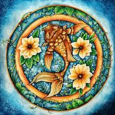 You get a wreath w/ nothing else on the page or a page w/ just 4 flowers on it. 48 World Of Flowers Johanna Basford Completed Pages Ideas Basford Johanna Basford Coloring Book Johanna Basford Coloring