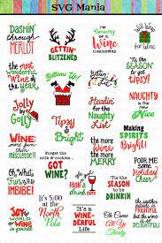 Download Funny Christmas Wine Glass Svg File Bundle Holiday Wine Svg 301443 Svgs Design Bundles