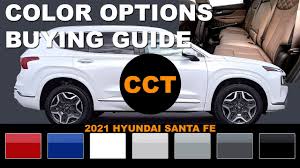 Built on a unibody design, it has many design elements shared on the exterior and interior with the tucson. 2021 Hyundai Santa Fe Color Options Buying Guide Youtube
