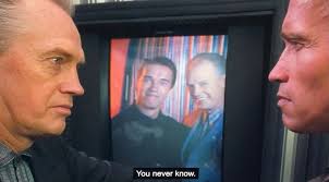 Joe Berkowitz: "The betrayal video Hauser makes for Quaid at the end of  Total Recall is maybe my favorite bit of Schwarzenegger acting." — Bluesky