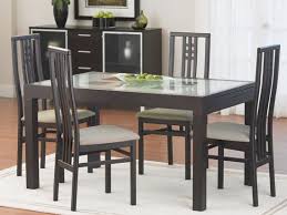 Blues Dining Table Dania 695 5 The Blues Dining Table Features An Inset Glass Top With A Hidden Extensio Blue Dining Tables Table Dining Room Furniture