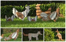Diy Rustic Yard Art From Old Torn Off Metal Roofing Or Siding Http Www Youtube Com Embed Powi5dssjzu Metal Yard Art Yard Art Iron Art