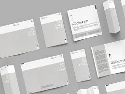 Free brochure mockups in outstanding quality for your print portfolio. Folding Brochure Mockup Set Free Psd Template Psd Repo