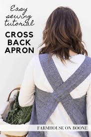 Go cross stitch crazy with our huge selection of free cross stitch patterns! Cross Back Apron Pattern For Women With Video Farmhouse On Boone