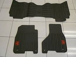 Factory Oem Genuine Mopar Front Rear Rubber Floor Mats With Red Ram Logo New Rubber Floor Mats Rubber Flooring Mopar
