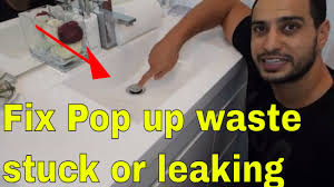 In this diy video, i will show you how to fix stuck stopper in the bathroom sink faucet. How To Fix Pop Up Drain Waste Plug Stuck Or Leaking Youtube