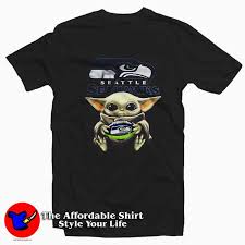 Get Buy Seattle Seahawks Baby Yoda Tee Shirt On Sale Seattle Seahawks Baby Seahawks Baby Saints Tee Shirts