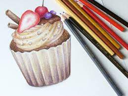 Given below are the step by step instructions to help you with your drawing. A Colored Pencils Tutorial How To Draw A Cupcake Eugenia Hauss