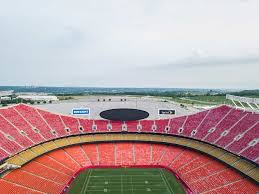 Stadium, arena & sports venue. Drone Imagery Of Arrowhead Stadium Kansas City Missouri