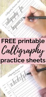 Free Printable Calligraphy Practice Sheets In 2020 Practice Sheet Diy Bloggers Calligraphy Practice