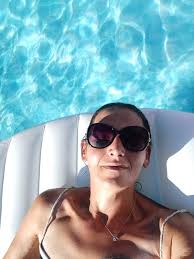 Swimming at night to avoid heat stroke