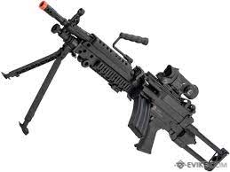 Electric airsoft guns, spring airsoft guns, and gas airsoft we sell the best airsoft guns from pistols, shotguns or rifles so you can get exactly what you're. Cybergun Fn Licensed M249 Para Featherweight Airsoft Machine Gun Model Standard Airsoft Guns Airsoft Electric Rifles Evike Com Airsoft Superstore