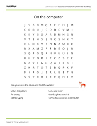 It contains well written, well thought and well explained computer science and programming articles, quizzes and practice/competitive programming/company interview questions. On The Computer Free Word Search Puzzle Worksheets Happi Papi