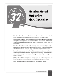 Maybe you would like to learn more about one of these? Stan Antonim Sinonim Pdf