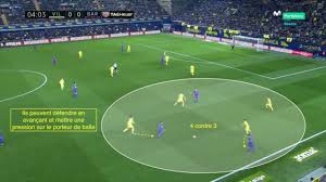 Jeu vers l'avant et la profondeur; L Animation Defensive Du 4 4 2 A Plat L Exemple De Villarreal Youtube