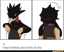 My Hero Academia Bird Mask Guy My Hero Academia Bnha Fumikage Tokoyami Tsukuyomi My Hero Hero My Hero Academia