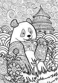 39+ panda coloring pages for adults for printing and coloring. Zentangle Color Sheet Novocom Top