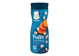 Sweet Potato Puffs Snacks For Baby Gerber