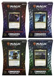 All commander decks from users and content creators. Adventures In The Forgotten Realms Commander Display Box 4 Decks English Trader Online De Magic Yu Gi Oh Trading Card Online Shop For Card Singles Boosters And Supplies