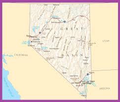 Map Of Nevada Political County Geography Transportation And Cities Map Whatsanswer