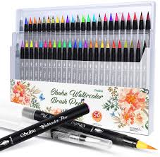 Maybe you would like to learn more about one of these? Buy Professional Watercolor Brush Markers Pen 48 Colors Of Ohuhu Water Based Drawing Marker Brushes W A Blending Aqua Pen Water Soluble For Adult Coloring Books Comic Calligraphy Back To School Online In