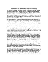 Nachdem die einleitung geschrieben ist, geht es im. Gedichtanalyse Und Interpretation Zu Die Zwei Gesellen Schulhilfe De