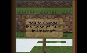 To change the font size, we recommend usi. How To Change The Color Of Text In Minecraft